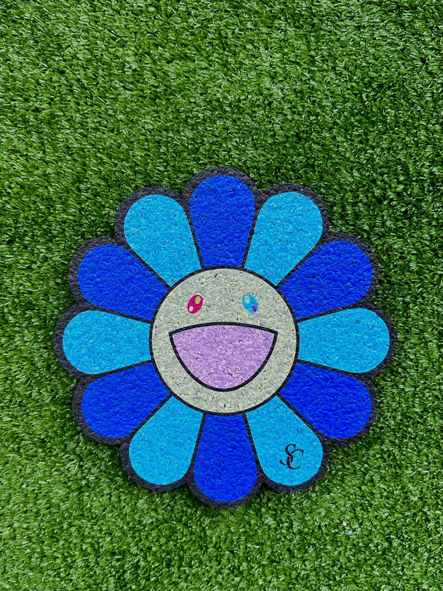 Blue Cheese DieCut Flower Coaster